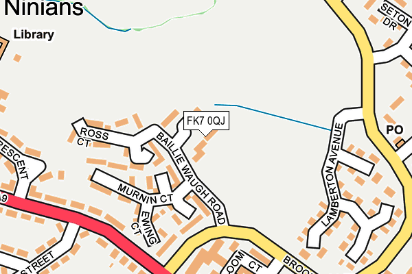 FK7 0QJ map - OS OpenMap – Local (Ordnance Survey)