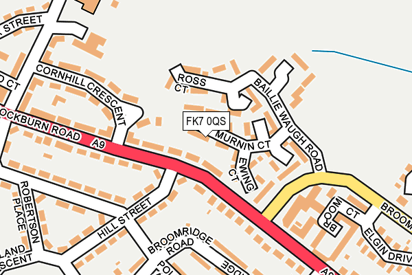 FK7 0QS map - OS OpenMap – Local (Ordnance Survey)