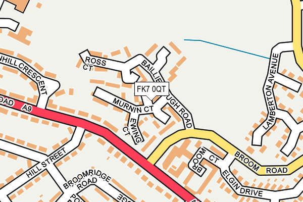 FK7 0QT map - OS OpenMap – Local (Ordnance Survey)