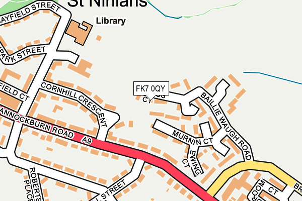 FK7 0QY map - OS OpenMap – Local (Ordnance Survey)