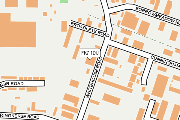 FK7 1DU map - OS OpenMap – Local (Ordnance Survey)