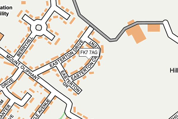 FK7 7AG map - OS OpenMap – Local (Ordnance Survey)