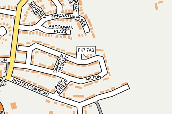 FK7 7AS map - OS OpenMap – Local (Ordnance Survey)