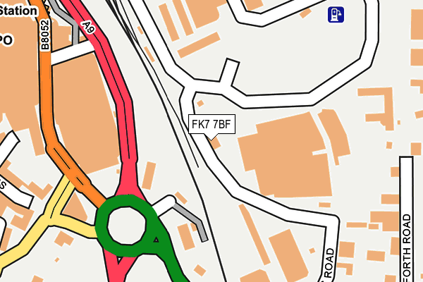FK7 7BF map - OS OpenMap – Local (Ordnance Survey)