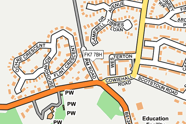 FK7 7BH map - OS OpenMap – Local (Ordnance Survey)