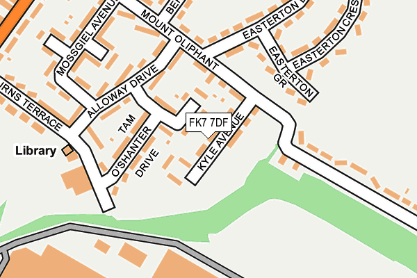 FK7 7DF map - OS OpenMap – Local (Ordnance Survey)