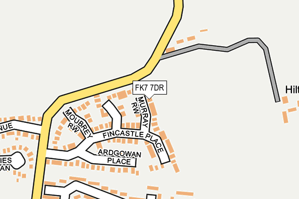 FK7 7DR map - OS OpenMap – Local (Ordnance Survey)