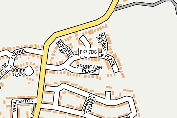 FK7 7DS map - OS OpenMap – Local (Ordnance Survey)