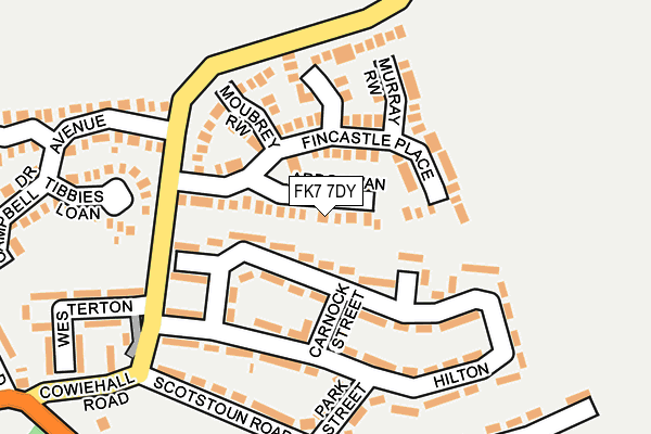FK7 7DY map - OS OpenMap – Local (Ordnance Survey)