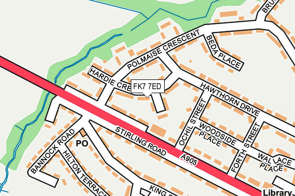 FK7 7ED map - OS OpenMap – Local (Ordnance Survey)