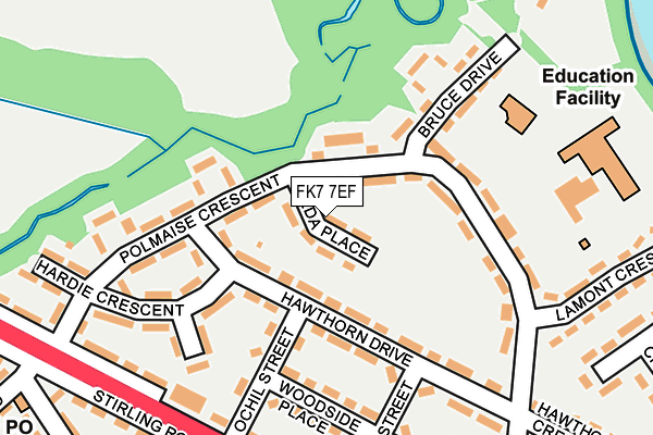 FK7 7EF map - OS OpenMap – Local (Ordnance Survey)