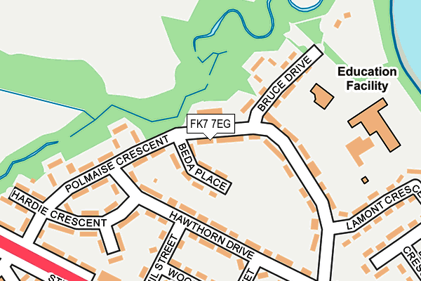 FK7 7EG map - OS OpenMap – Local (Ordnance Survey)