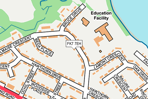 FK7 7EH map - OS OpenMap – Local (Ordnance Survey)