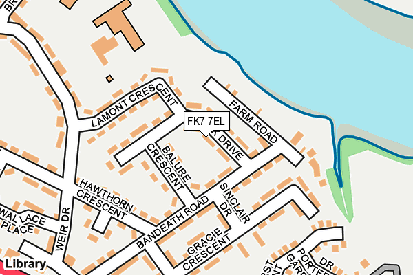 FK7 7EL map - OS OpenMap – Local (Ordnance Survey)