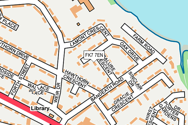 FK7 7EN map - OS OpenMap – Local (Ordnance Survey)