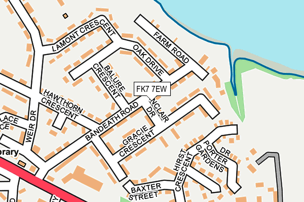 FK7 7EW map - OS OpenMap – Local (Ordnance Survey)