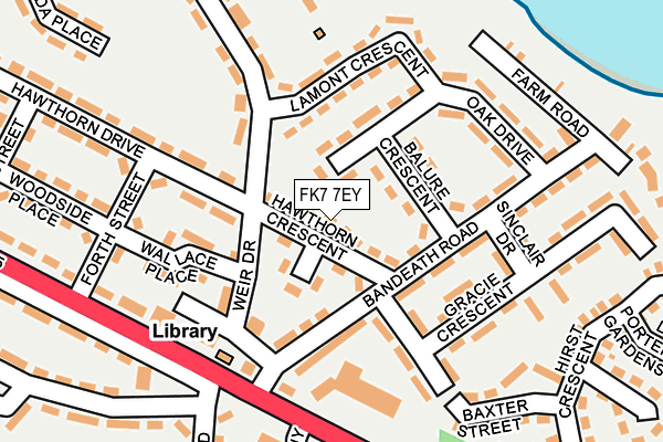 FK7 7EY map - OS OpenMap – Local (Ordnance Survey)