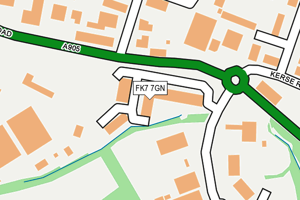 FK7 7GN map - OS OpenMap – Local (Ordnance Survey)