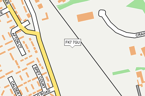 FK7 7GU map - OS OpenMap – Local (Ordnance Survey)