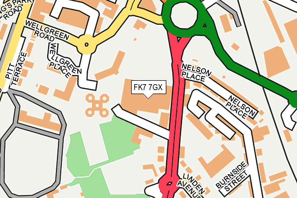 FK7 7GX map - OS OpenMap – Local (Ordnance Survey)