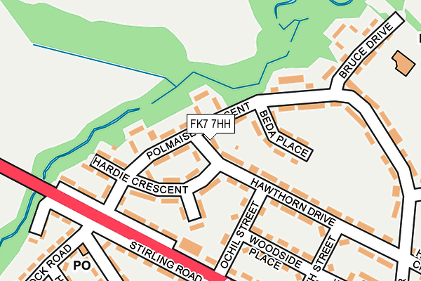 FK7 7HH map - OS OpenMap – Local (Ordnance Survey)