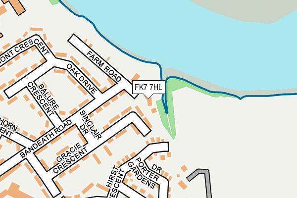 FK7 7HL map - OS OpenMap – Local (Ordnance Survey)