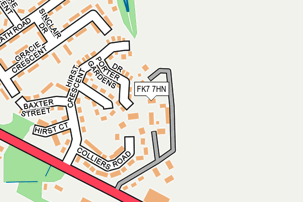 FK7 7HN map - OS OpenMap – Local (Ordnance Survey)