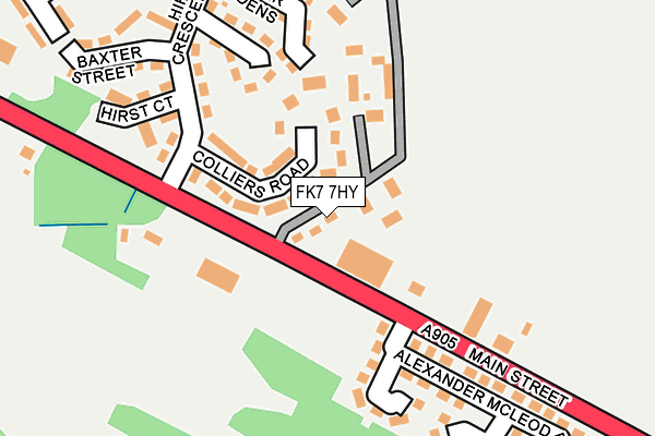 FK7 7HY map - OS OpenMap – Local (Ordnance Survey)