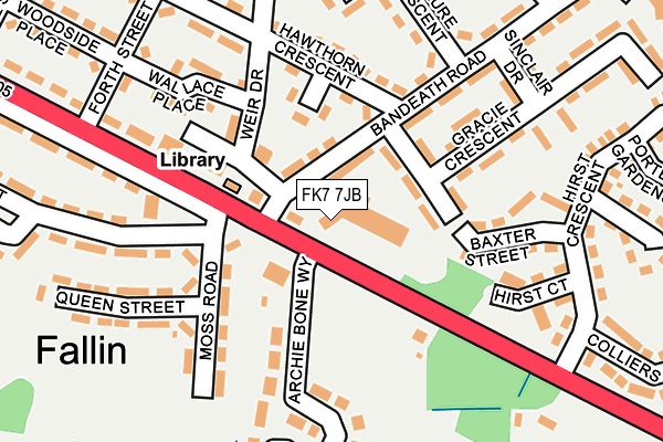 FK7 7JB map - OS OpenMap – Local (Ordnance Survey)