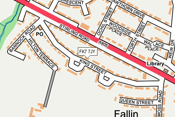 FK7 7JY map - OS OpenMap – Local (Ordnance Survey)
