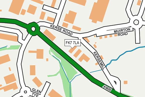 FK7 7LA map - OS OpenMap – Local (Ordnance Survey)