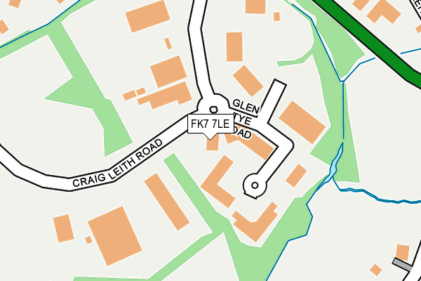 FK7 7LE map - OS OpenMap – Local (Ordnance Survey)