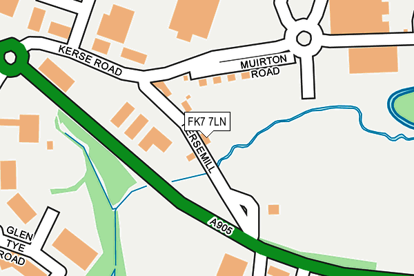 FK7 7LN map - OS OpenMap – Local (Ordnance Survey)