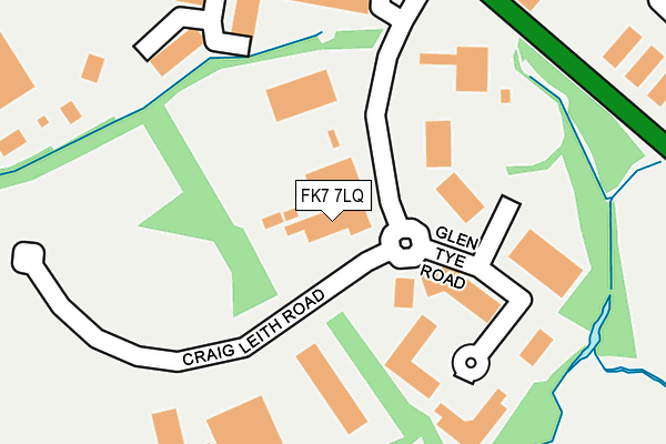 FK7 7LQ map - OS OpenMap – Local (Ordnance Survey)