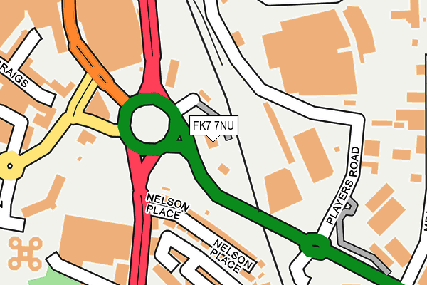 FK7 7NU map - OS OpenMap – Local (Ordnance Survey)