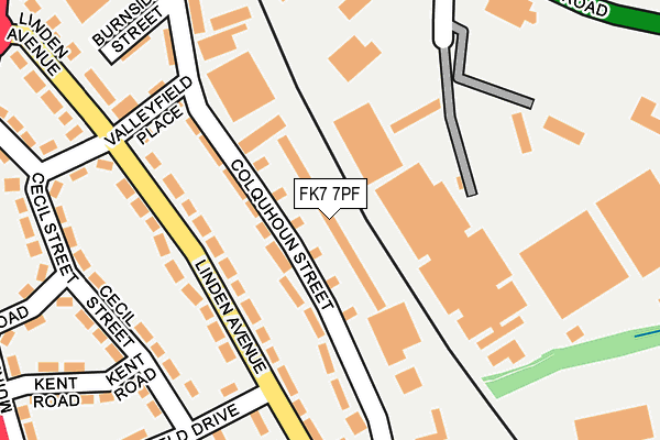 FK7 7PF map - OS OpenMap – Local (Ordnance Survey)