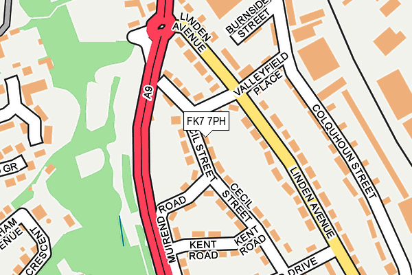 FK7 7PH map - OS OpenMap – Local (Ordnance Survey)