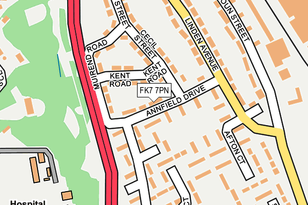 FK7 7PN map - OS OpenMap – Local (Ordnance Survey)