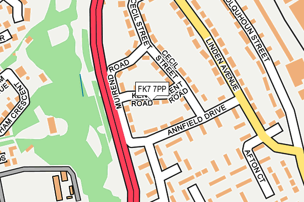 FK7 7PP map - OS OpenMap – Local (Ordnance Survey)