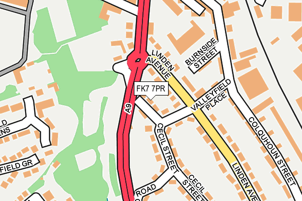 FK7 7PR map - OS OpenMap – Local (Ordnance Survey)