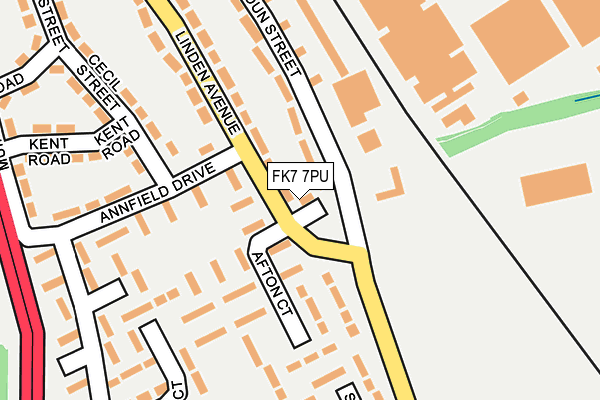 FK7 7PU map - OS OpenMap – Local (Ordnance Survey)