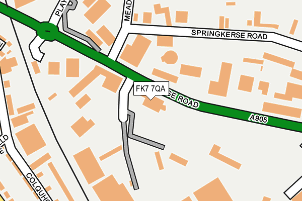 FK7 7QA map - OS OpenMap – Local (Ordnance Survey)