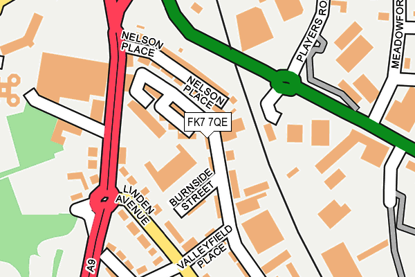 FK7 7QE map - OS OpenMap – Local (Ordnance Survey)