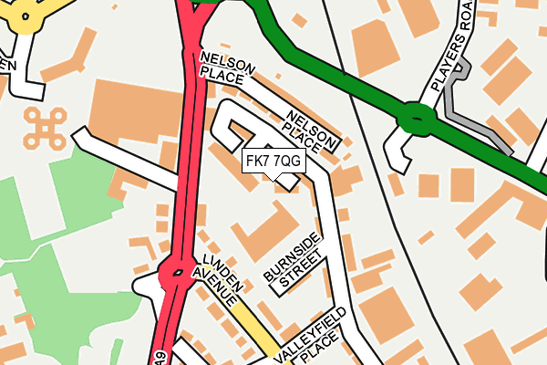 FK7 7QG map - OS OpenMap – Local (Ordnance Survey)
