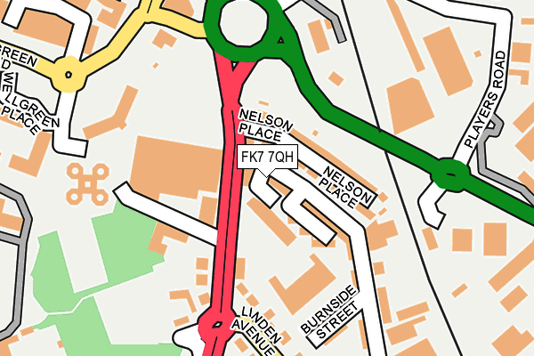 FK7 7QH map - OS OpenMap – Local (Ordnance Survey)