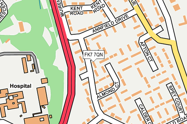 FK7 7QN map - OS OpenMap – Local (Ordnance Survey)