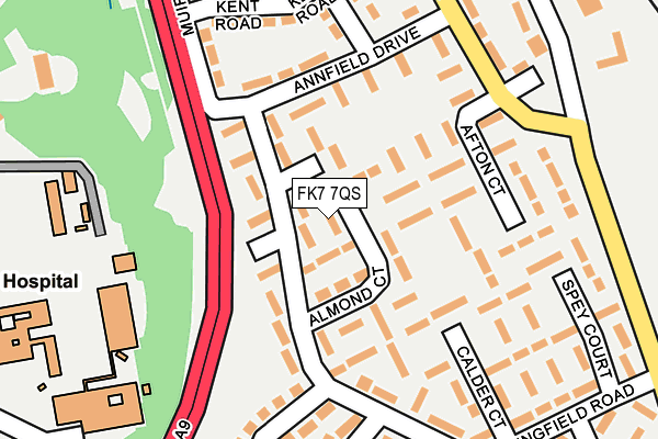 FK7 7QS map - OS OpenMap – Local (Ordnance Survey)