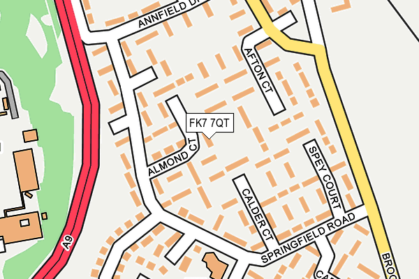 FK7 7QT map - OS OpenMap – Local (Ordnance Survey)