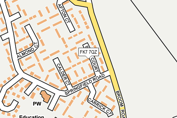 FK7 7QZ map - OS OpenMap – Local (Ordnance Survey)