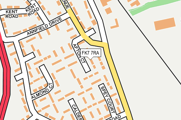 FK7 7RA map - OS OpenMap – Local (Ordnance Survey)